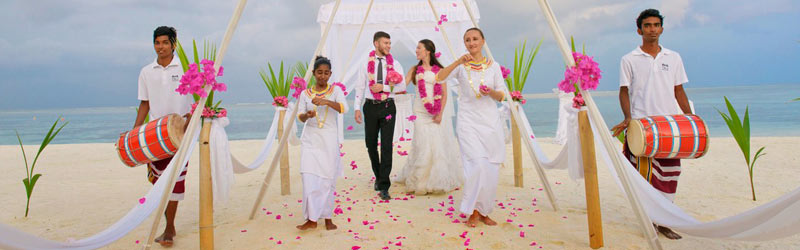 Malediven Olhuveli Hochzeit